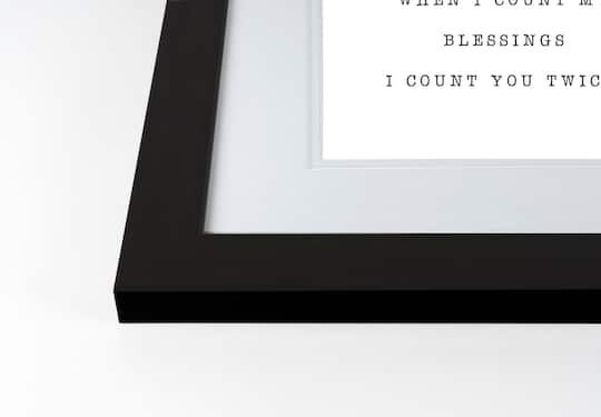 Blessings Fall Print in Black Frame